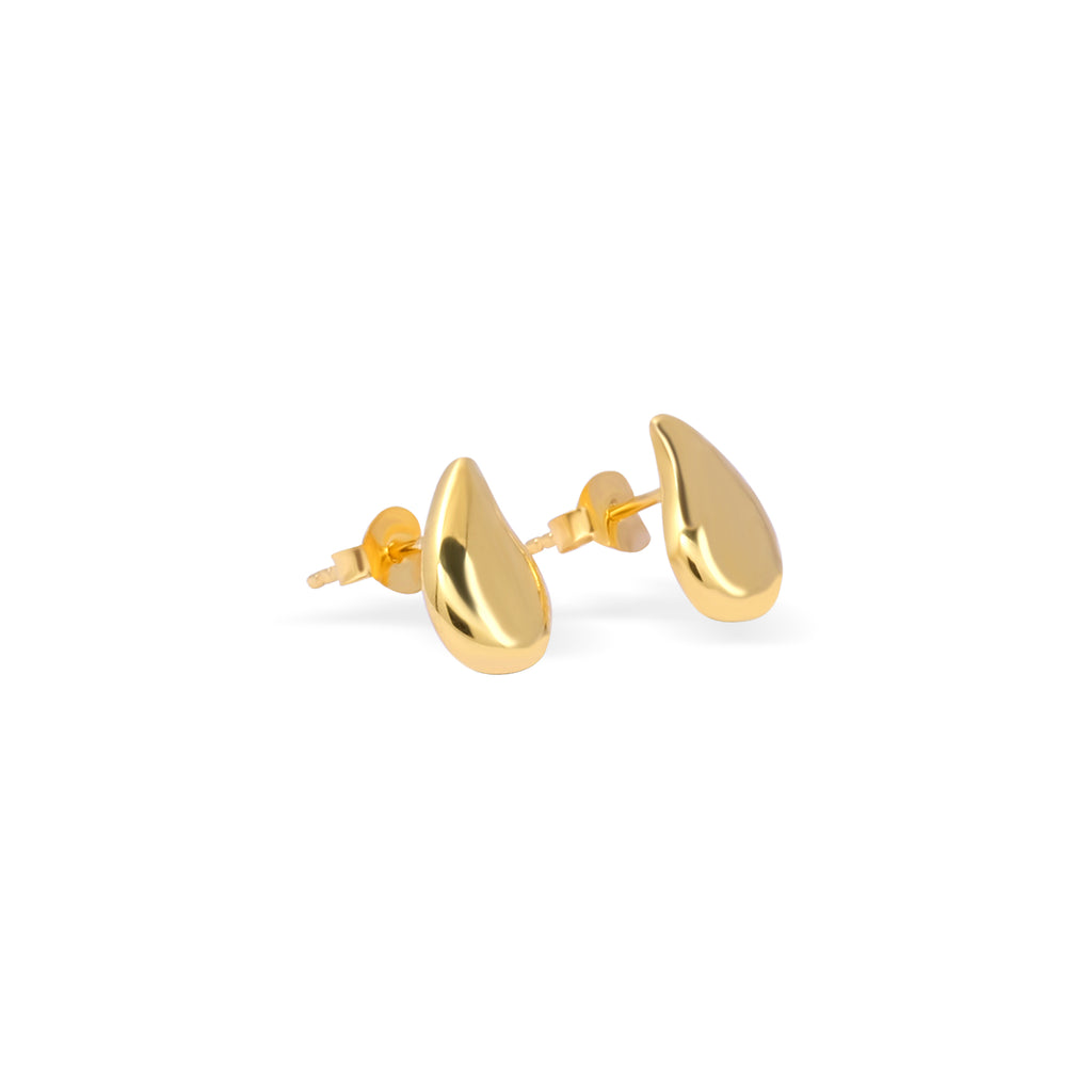 Elara Drop Stud Earrings Collection Sterling Silver 925 Gold Plated