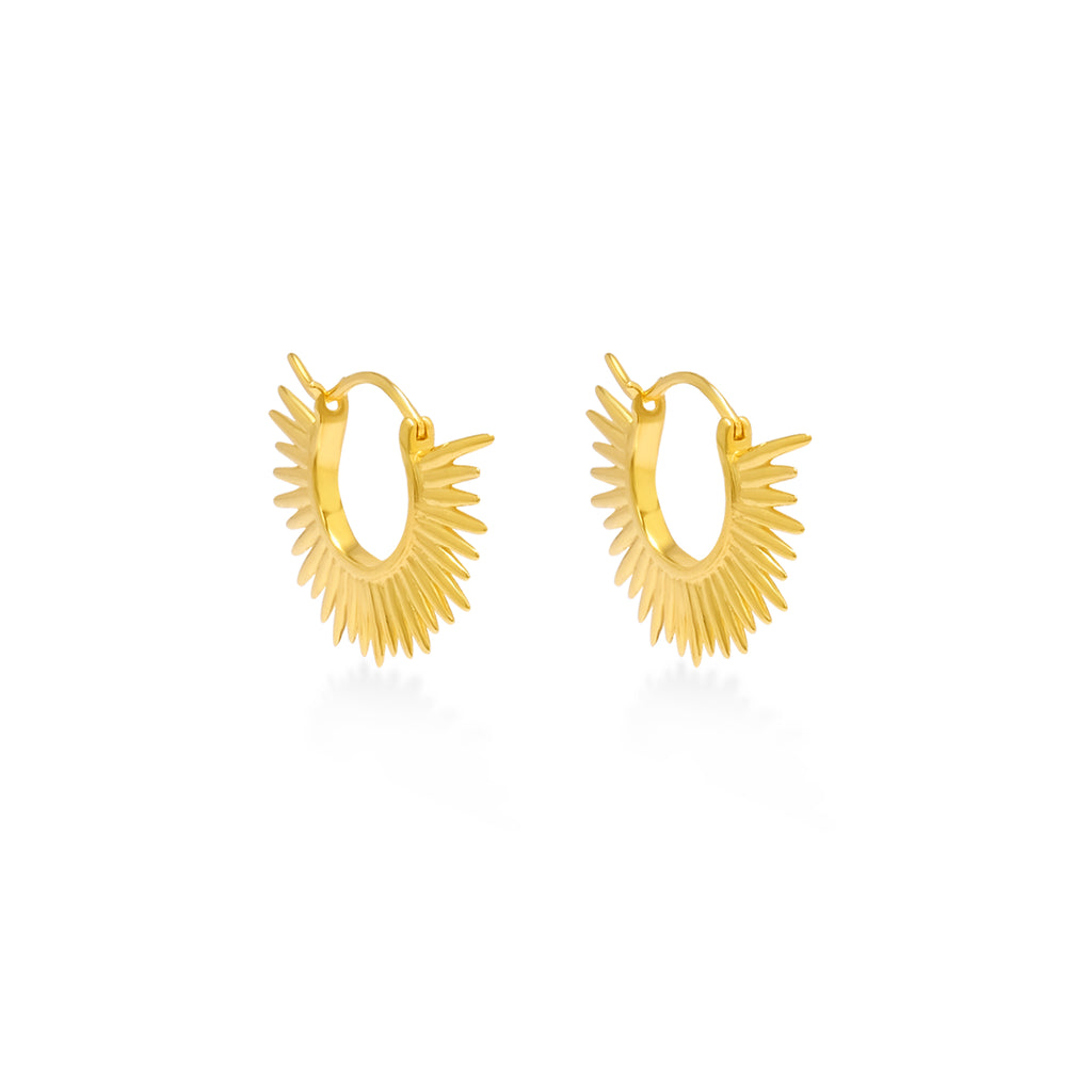 Anting Koleksi Sunburn Gold Plated Sterling Silver 925