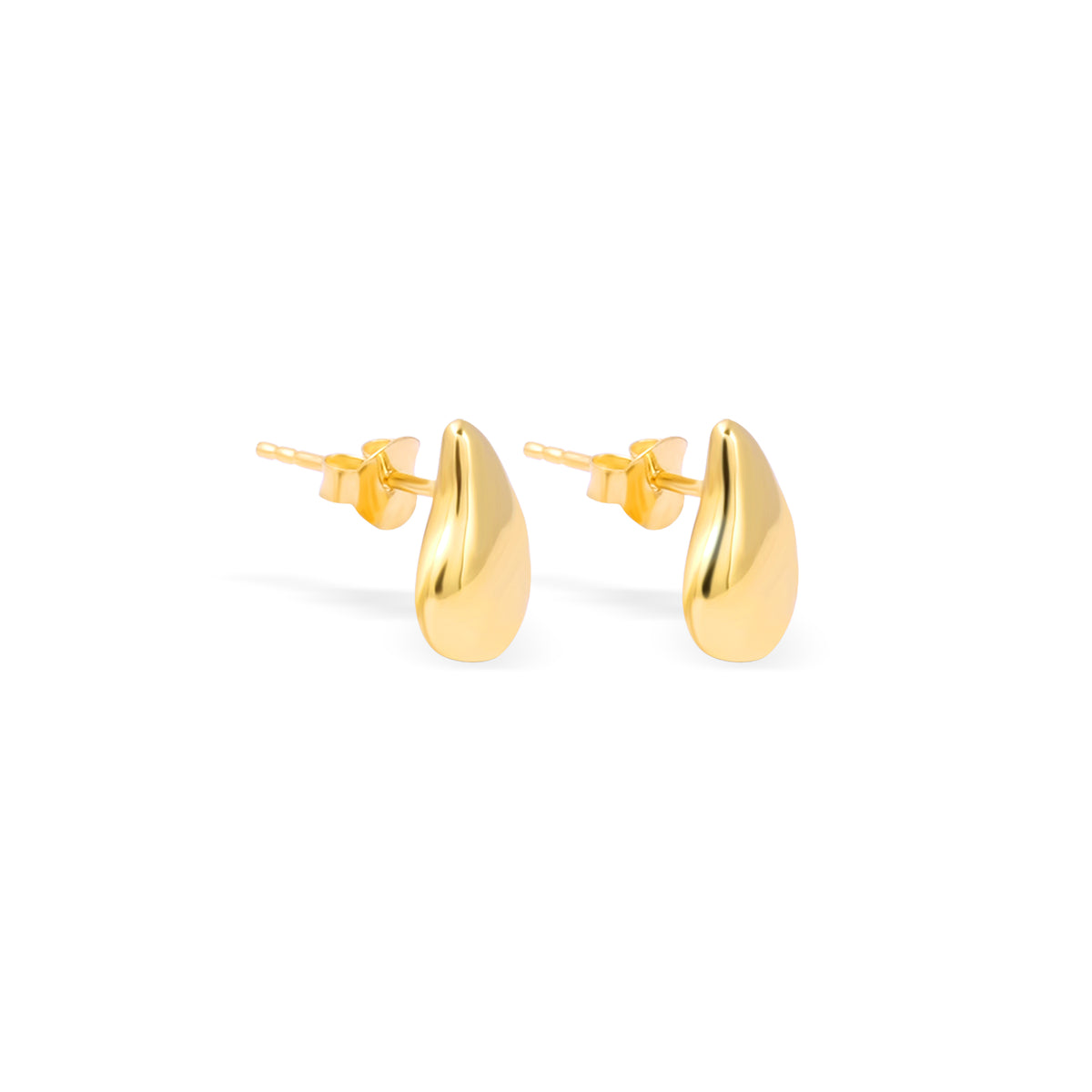 Anting Stud Koleksi Elara Drop Sterling Silver 925 Gold Plated