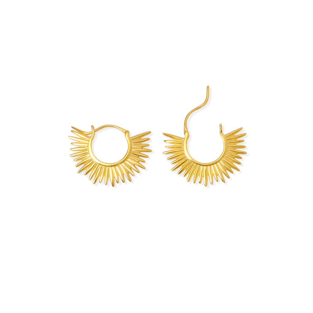 Anting Koleksi Sunburn Gold Plated Sterling Silver 925