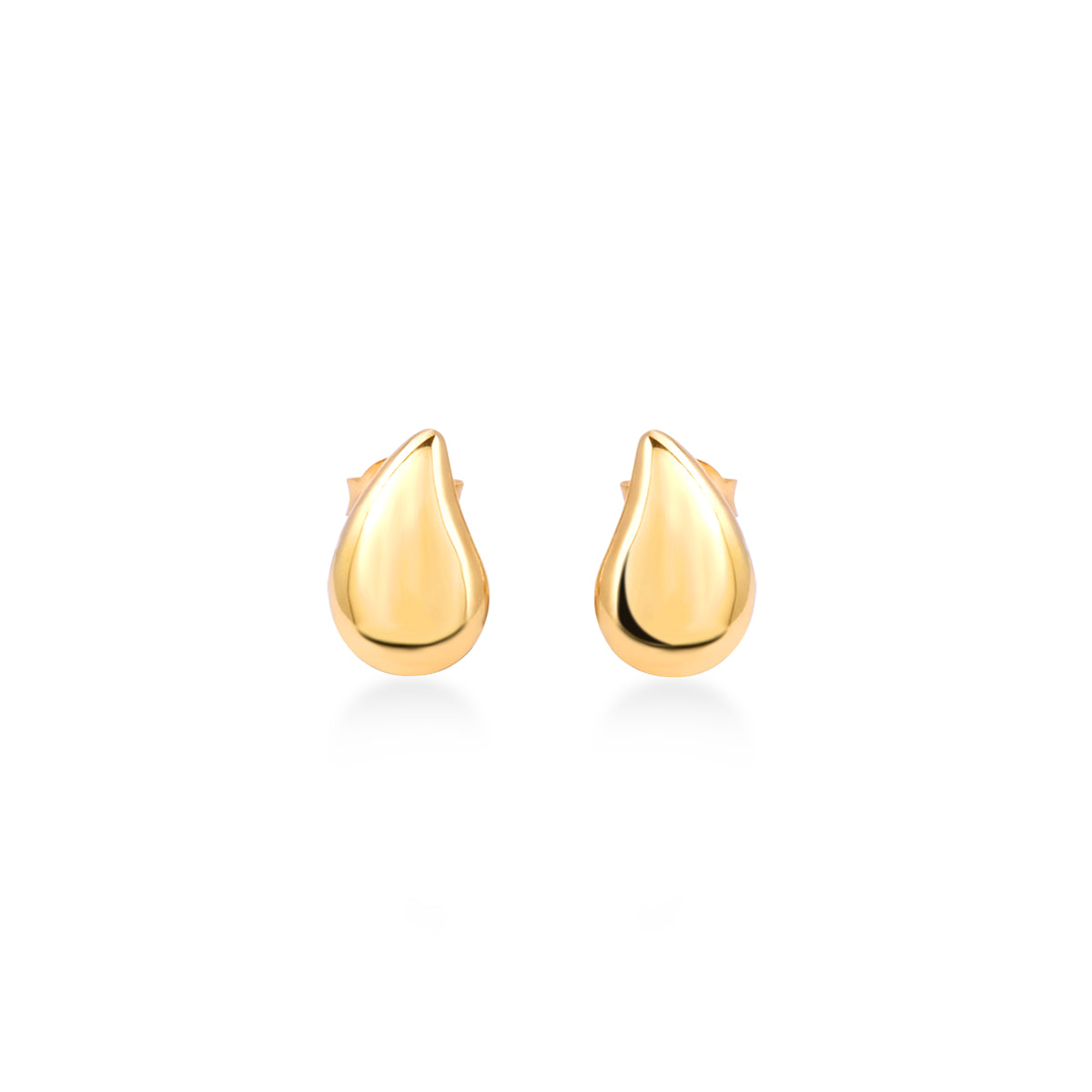 Anting Stud Koleksi Elara Drop Sterling Silver 925 Gold Plated
