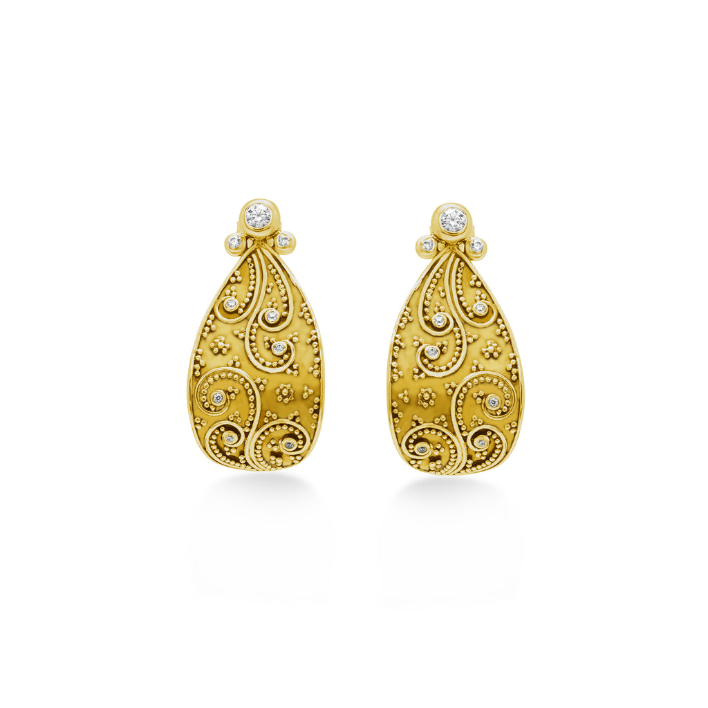 Jejawanan Collection 925 Sterling Silver Stud Earrings