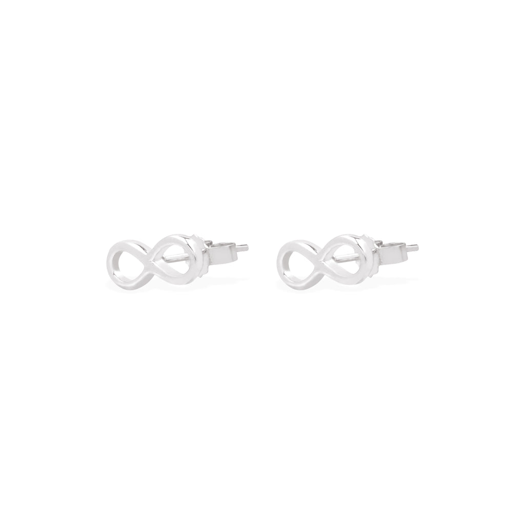 Infinity Collection Sterling Silver 925 Stud Earrings