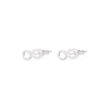 Infinity Collection Sterling Silver 925 Stud Earrings