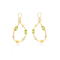 Anting Silver Dangle Koleksi Prong Sterling Silver 925 Gold Plated