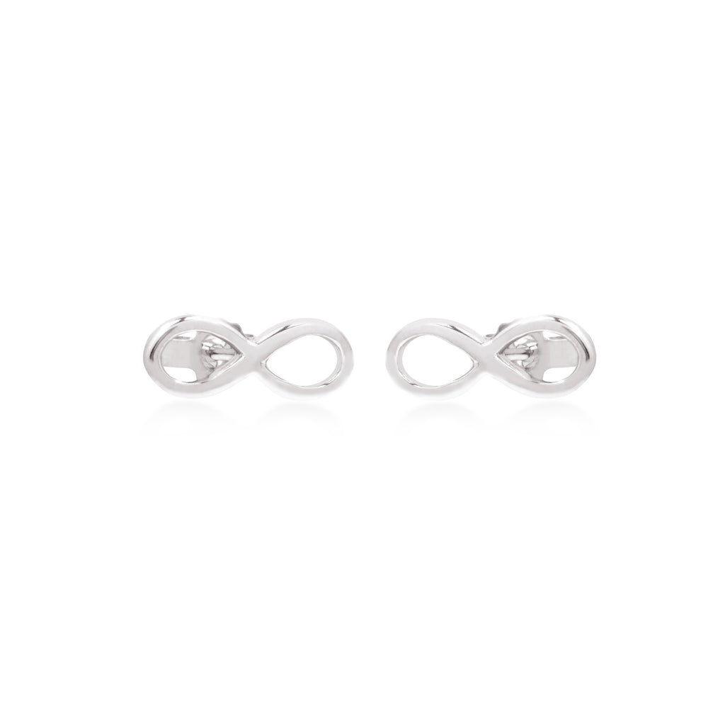 Infinity Collection Sterling Silver 925 Stud Earrings