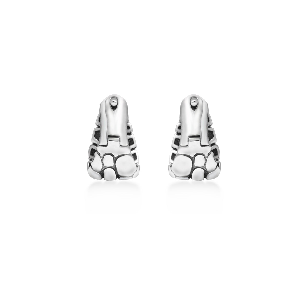 Anting Clip Koleksi Pebble Sterling Silver 925