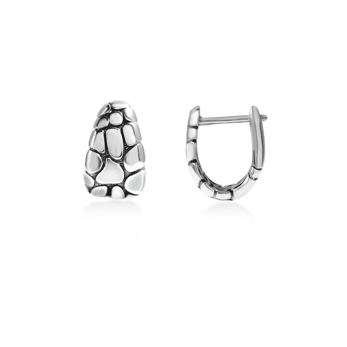 Anting Clip Koleksi Pebble Sterling Silver 925