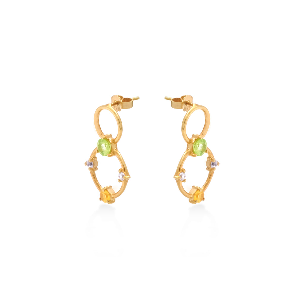 925 Sterling Silver Gold Plated Prong Stud Earrings Collection