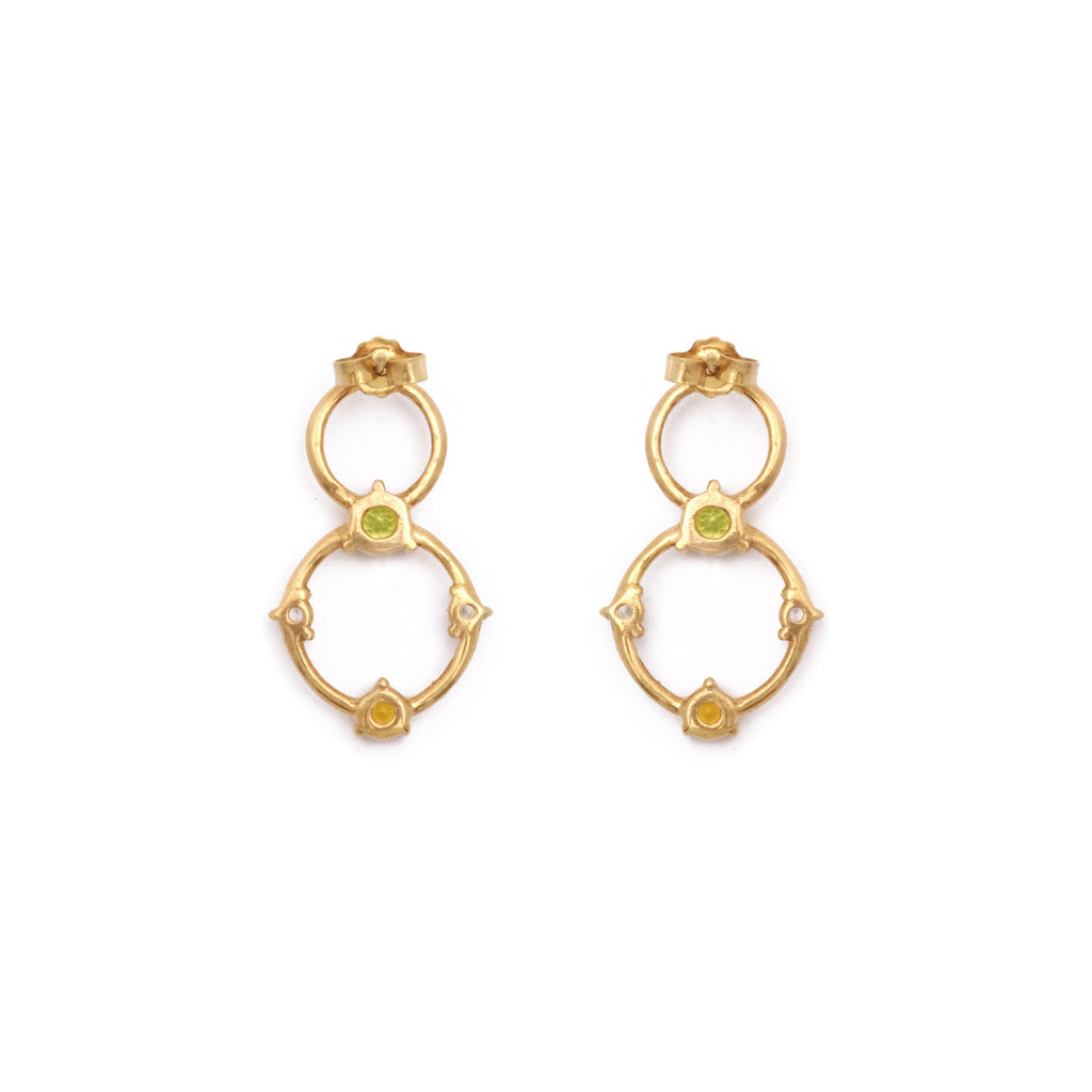 925 Sterling Silver Gold Plated Prong Stud Earrings Collection