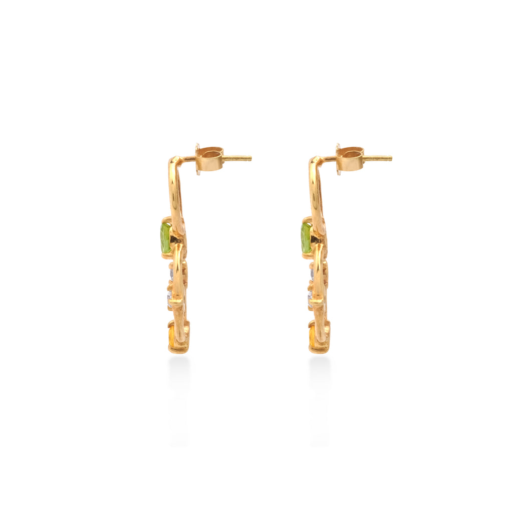 925 Sterling Silver Gold Plated Prong Stud Earrings Collection