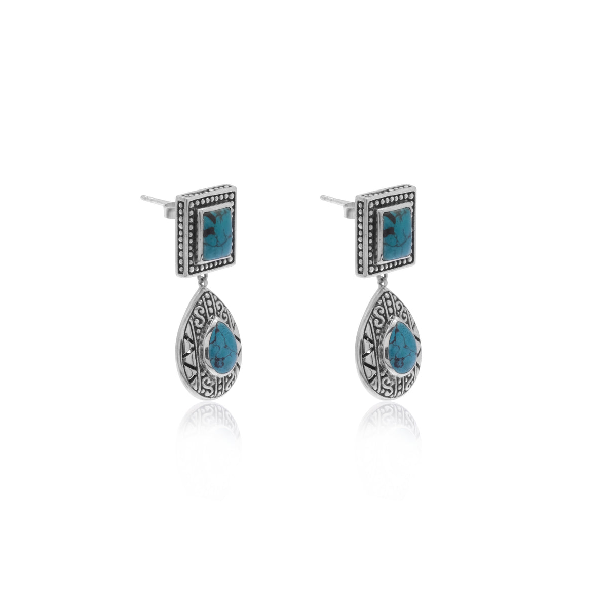 Anting Stud Perak Koleksi Bohemian Sterling Silver 925