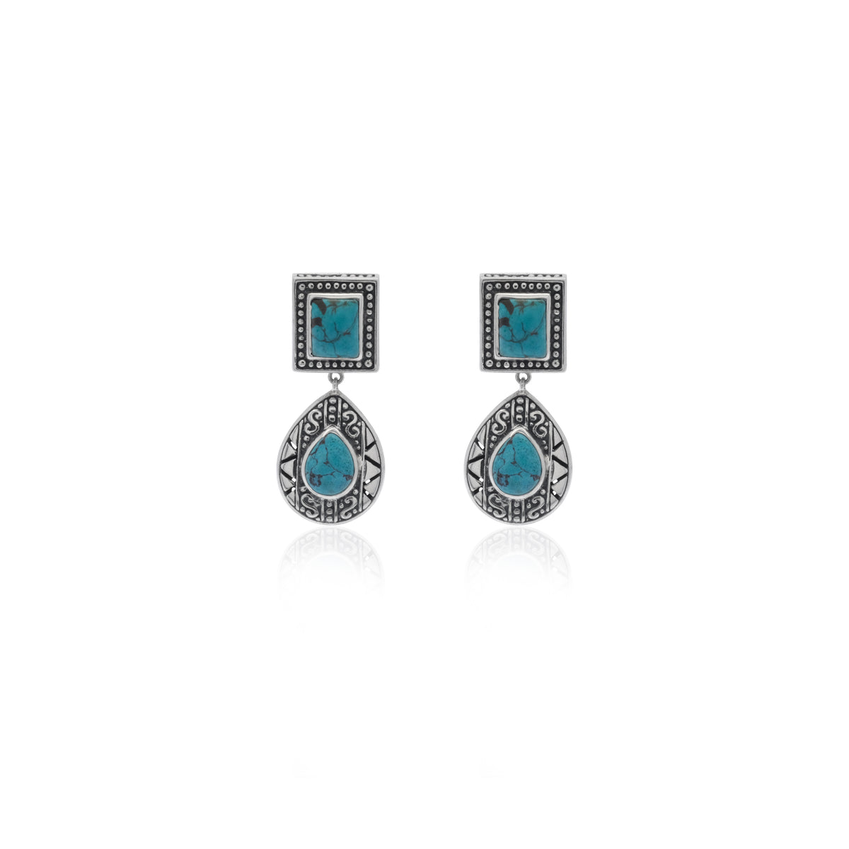 Anting Stud Perak Koleksi Bohemian Sterling Silver 925