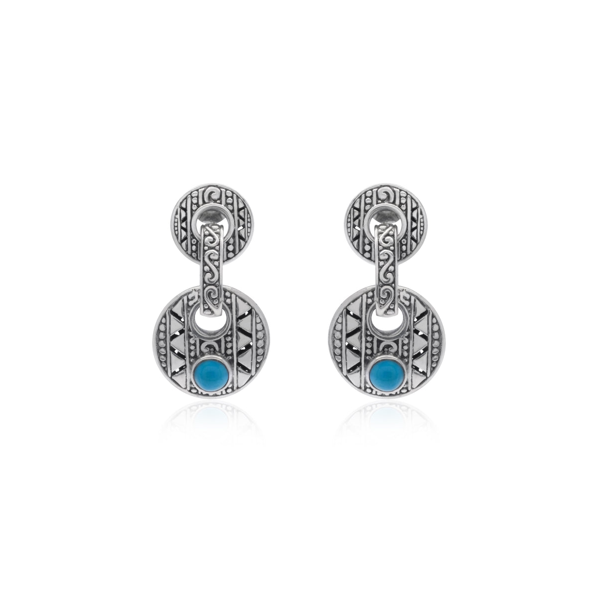 Anting Drop Koleksi Bohemian Sterling Silver 925