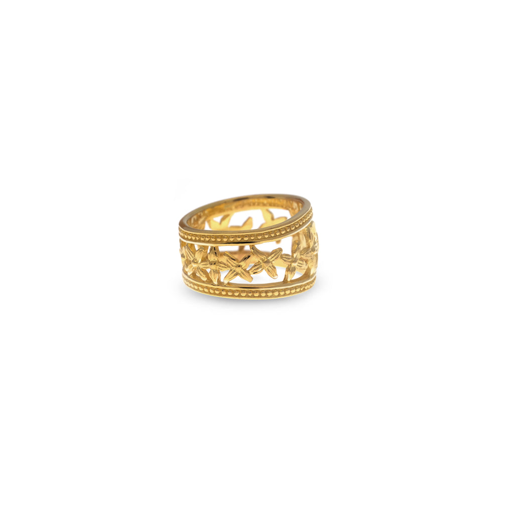 Asoka Collection 925 Sterling Silver Band Ring