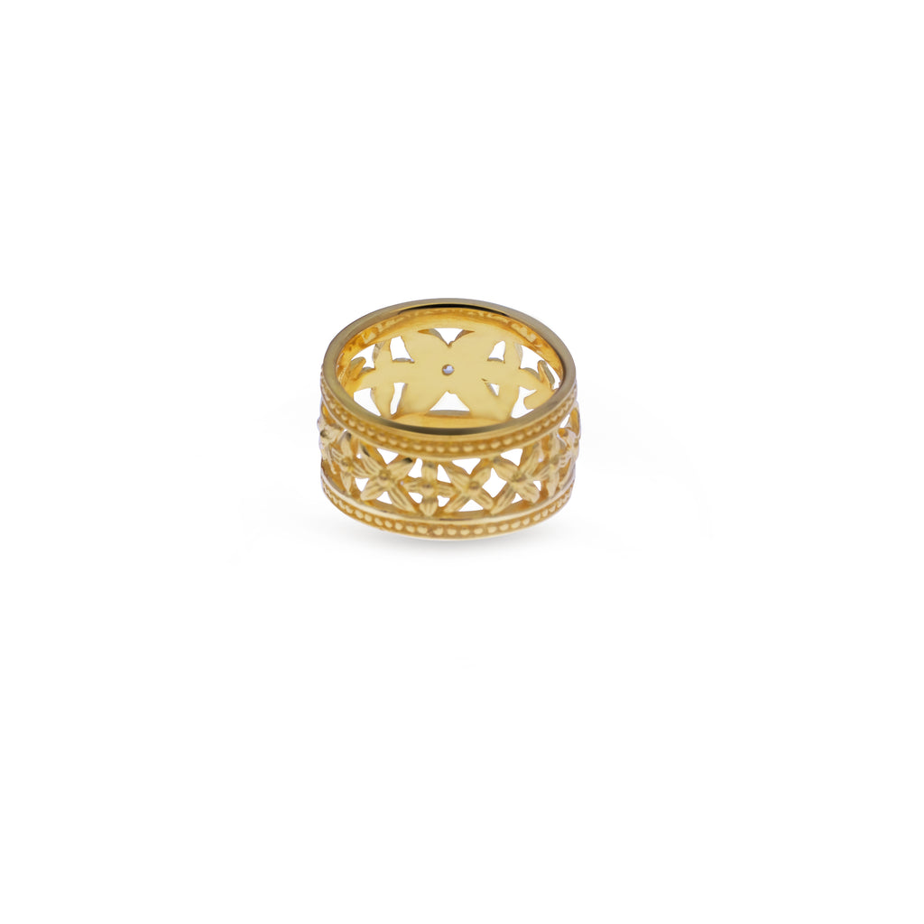 Asoka Collection 925 Sterling Silver Band Ring