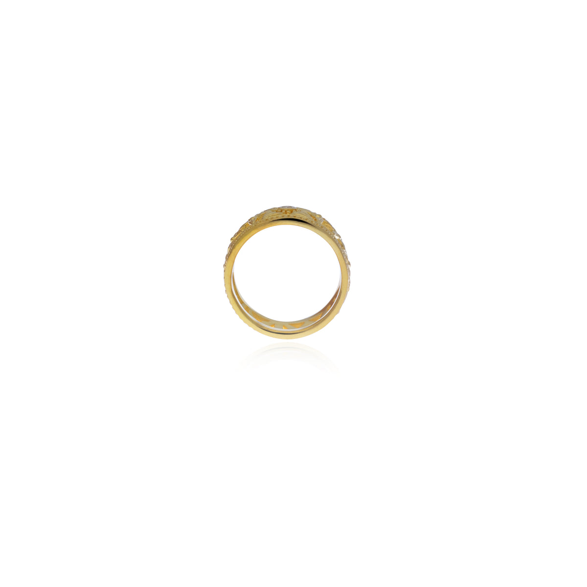 Cincin Band Perak 925 Koleksi Asoka Sterling Silver