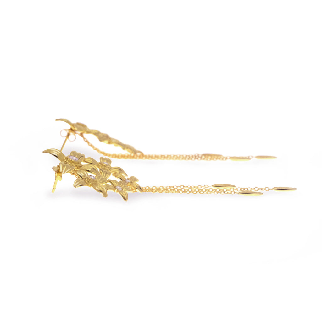 Asoka Sterling Silver 925 Large Drop Earrings