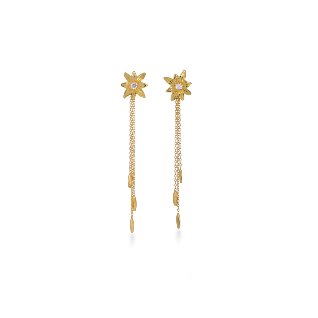 Anting Drop Kecil Perak 925 Koleksi Asoka Sterling Silver
