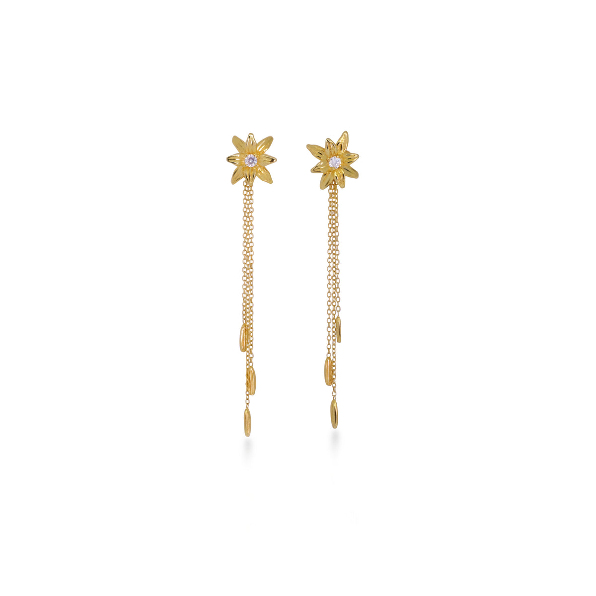 Anting Drop Kecil Perak 925 Koleksi Asoka Sterling Silver