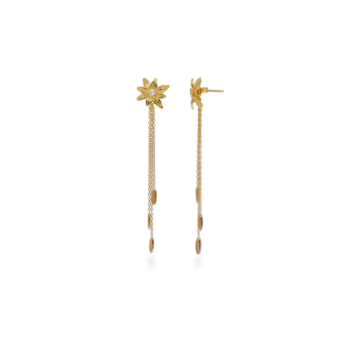 Anting Drop Kecil Perak 925 Koleksi Asoka Sterling Silver