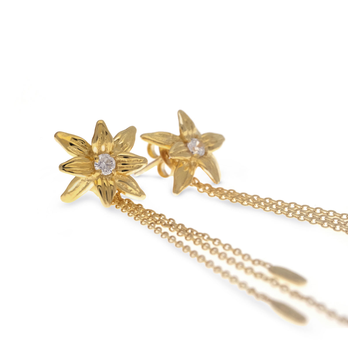 Anting Drop Kecil Perak 925 Koleksi Asoka Sterling Silver