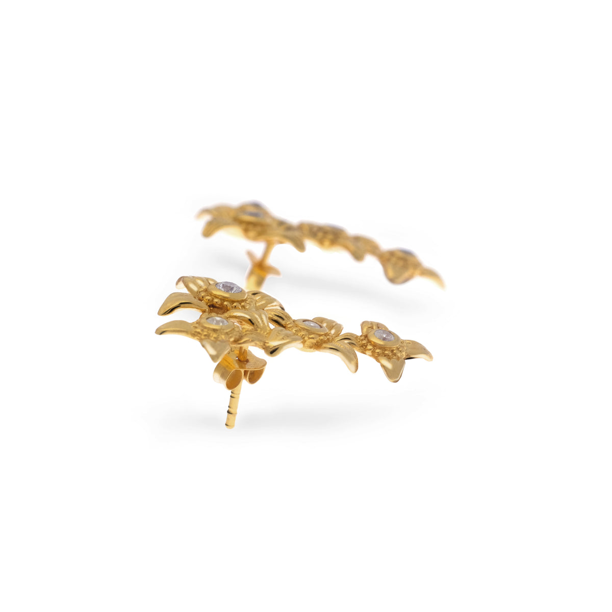 Anting Ear Climber Perak 925 Koleksi Asoka Sterling Silver