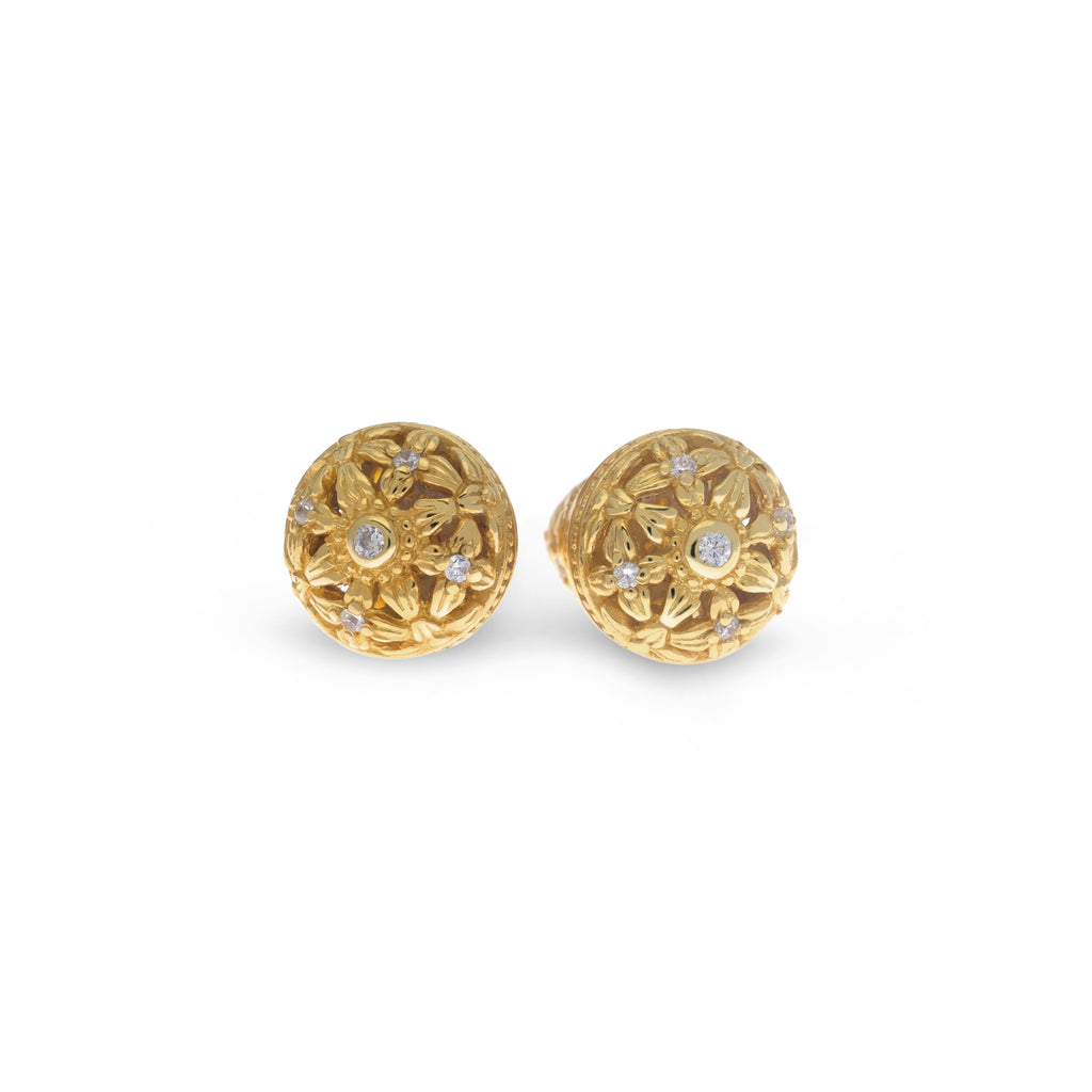 Asoka Collection Small 925 Sterling Silver Subeng Earrings