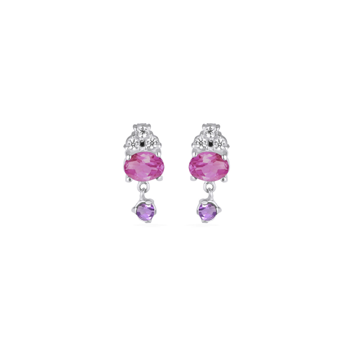 Anting Stud Perak Koleksi Confetti Sterling Silver 925