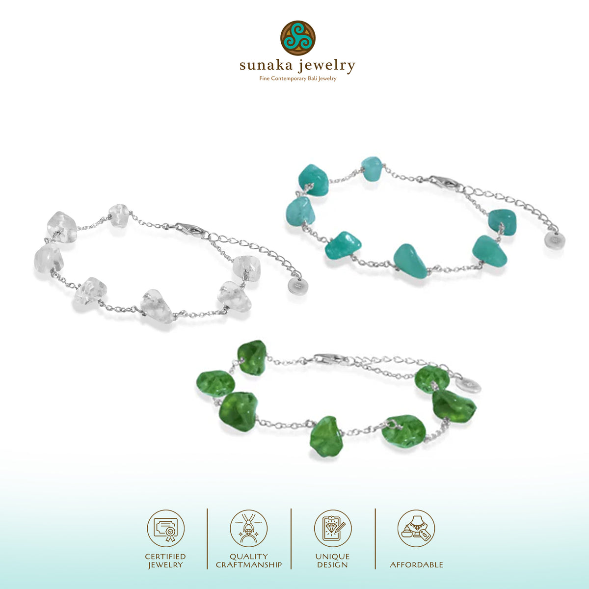 Gelang Rantai Koleksi Aura Sterling Silver 925
