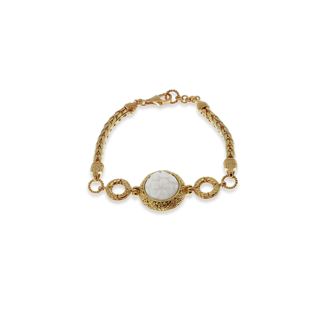 Gelang Kepang Perak 925 Koleksi Jepun Gold Plated