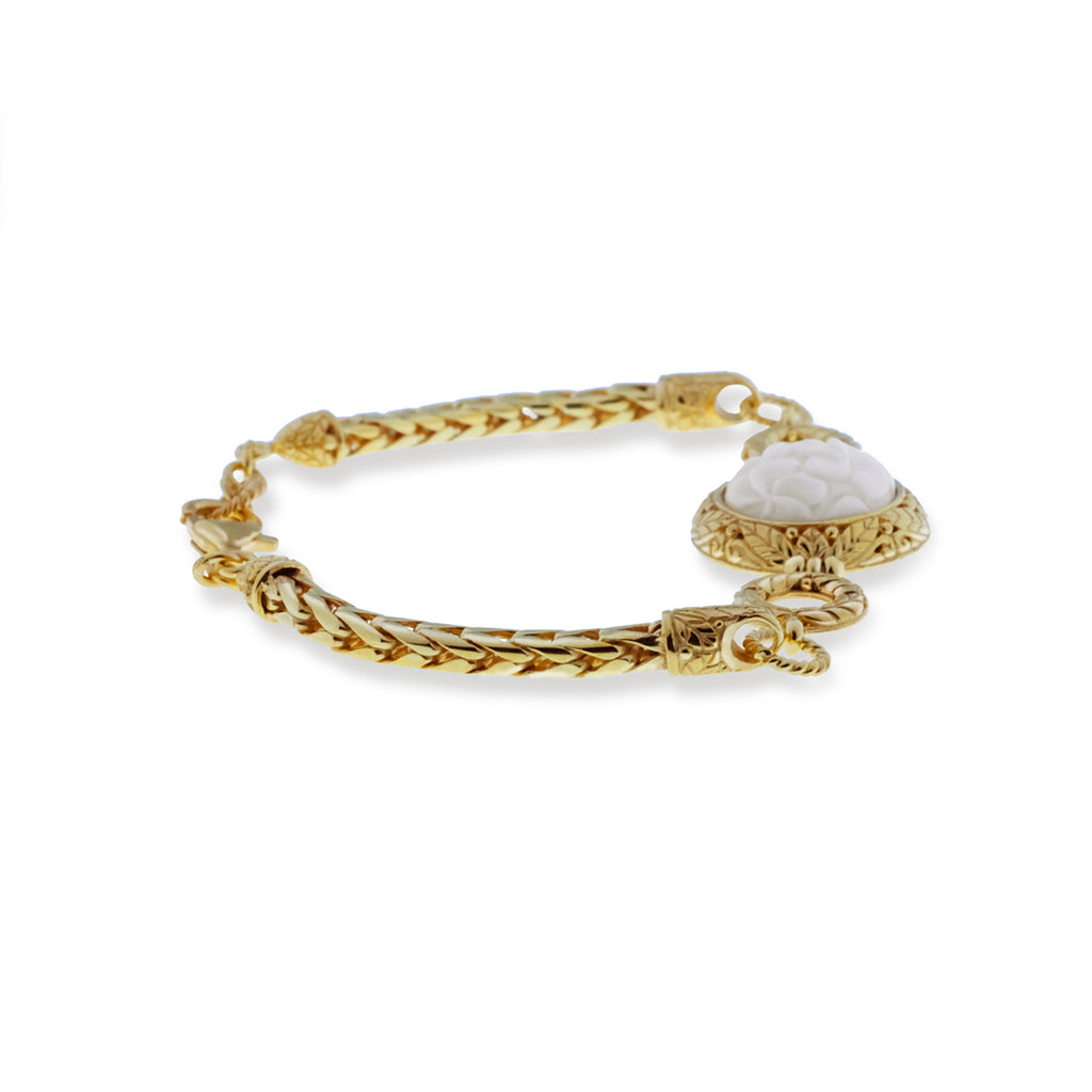 Gelang Kepang Perak 925 Koleksi Jepun Gold Plated