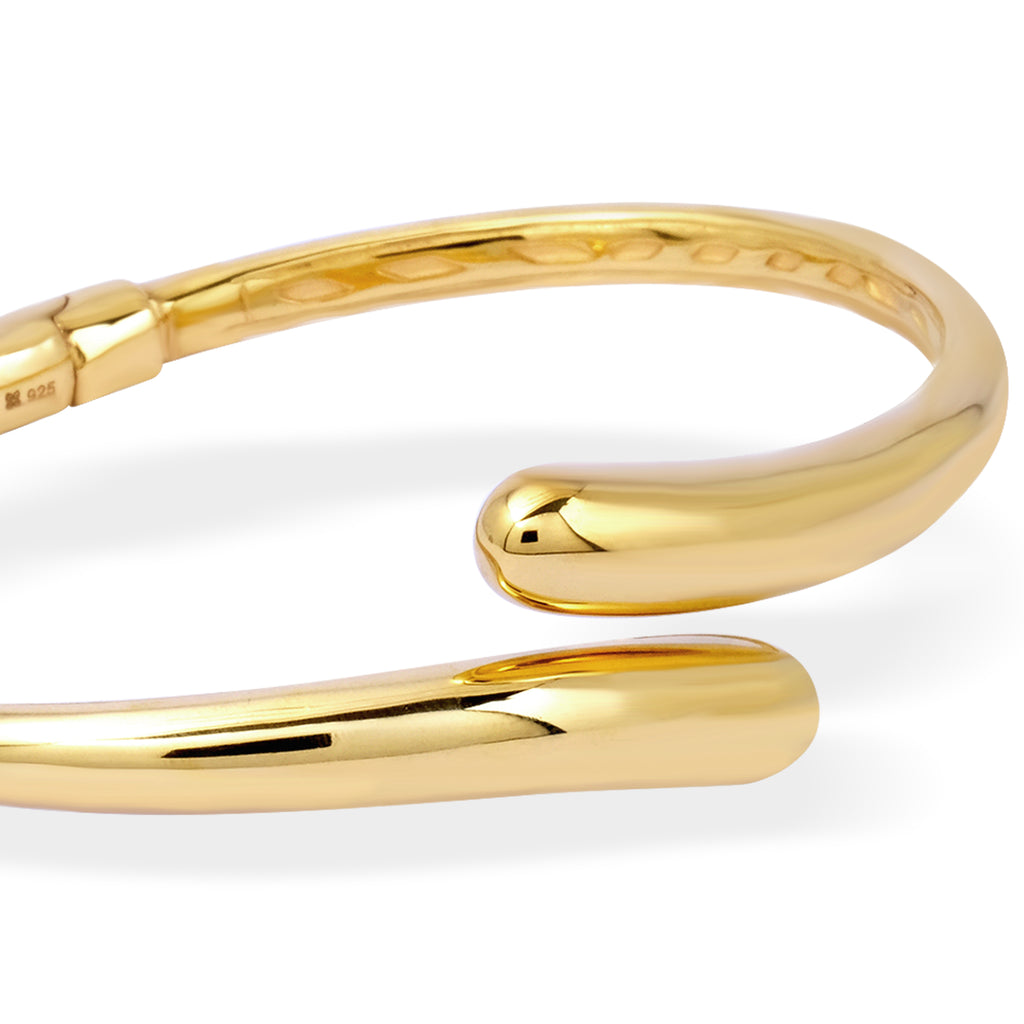 Gelang Bangle Koleksi Elara Drop Sterling Silver 925 Gold Plated