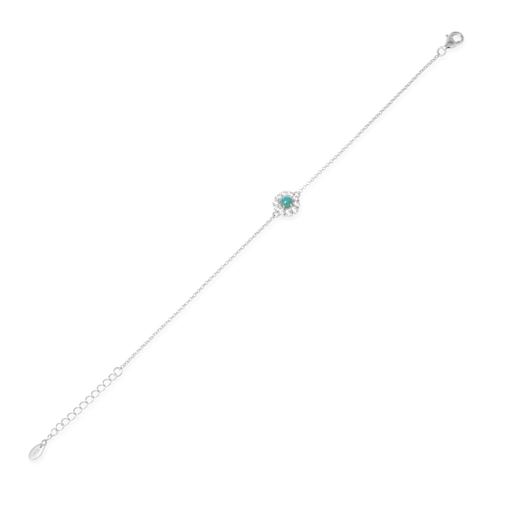 Gelang Chain Flower Perak 925 Koleksi Azzura