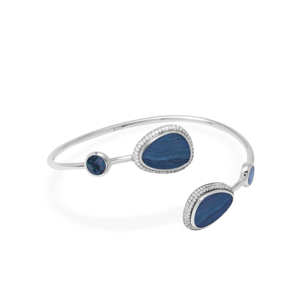 Gelang Bangle Koleksi Opal Perak 925