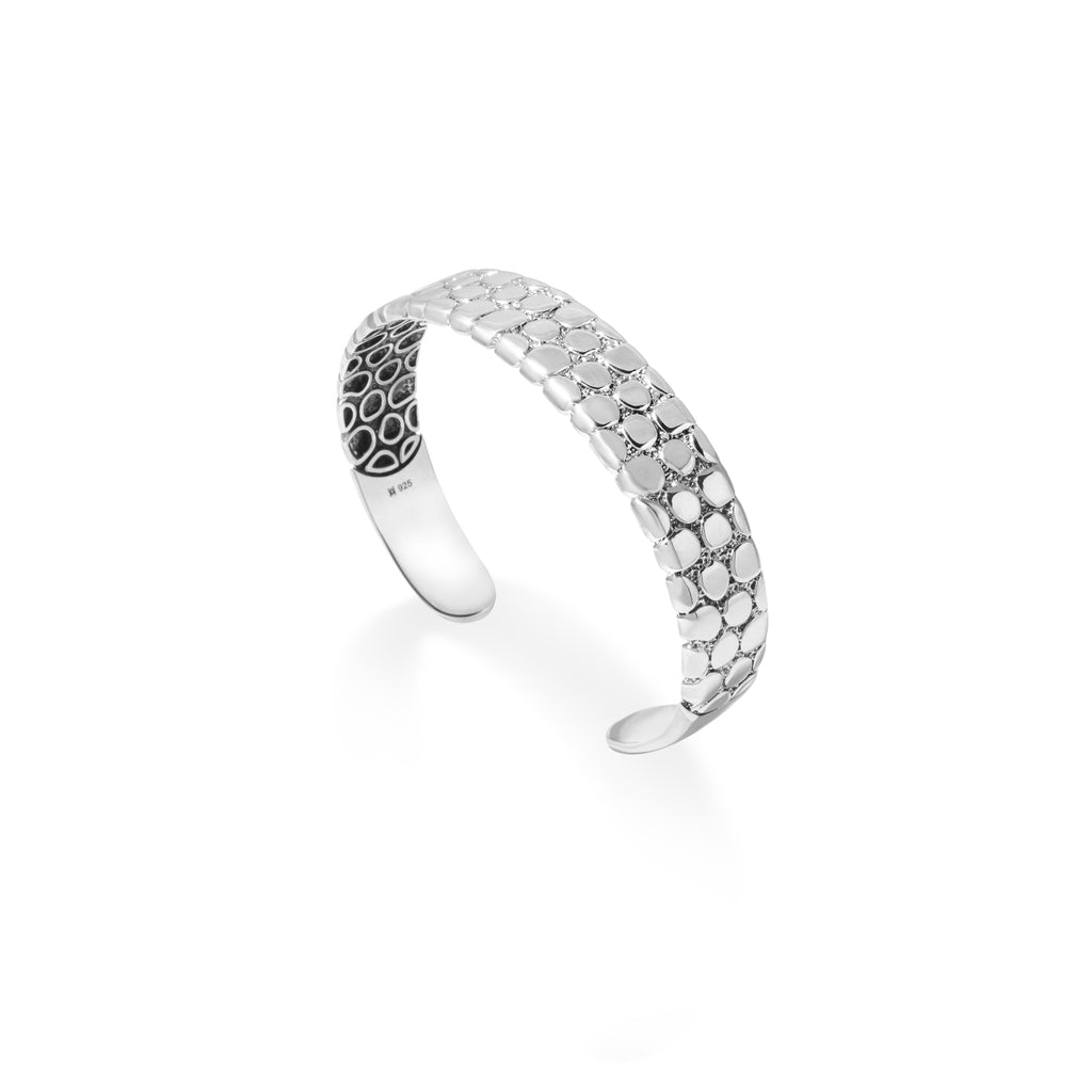 Pebble Collection Sterling Silver 925 Bangle Bracelet