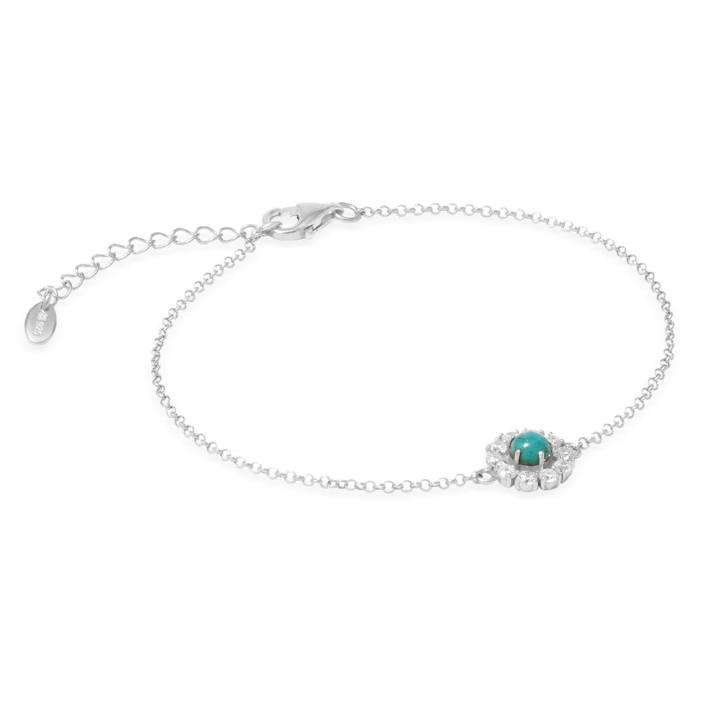 Gelang Chain Flower Perak 925 Koleksi Azzura