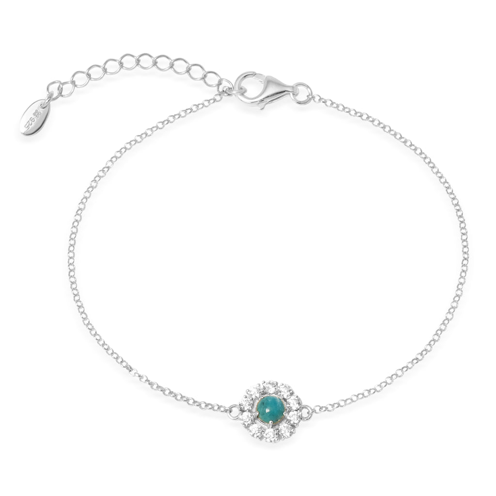 Gelang Chain Flower Perak 925 Koleksi Azzura