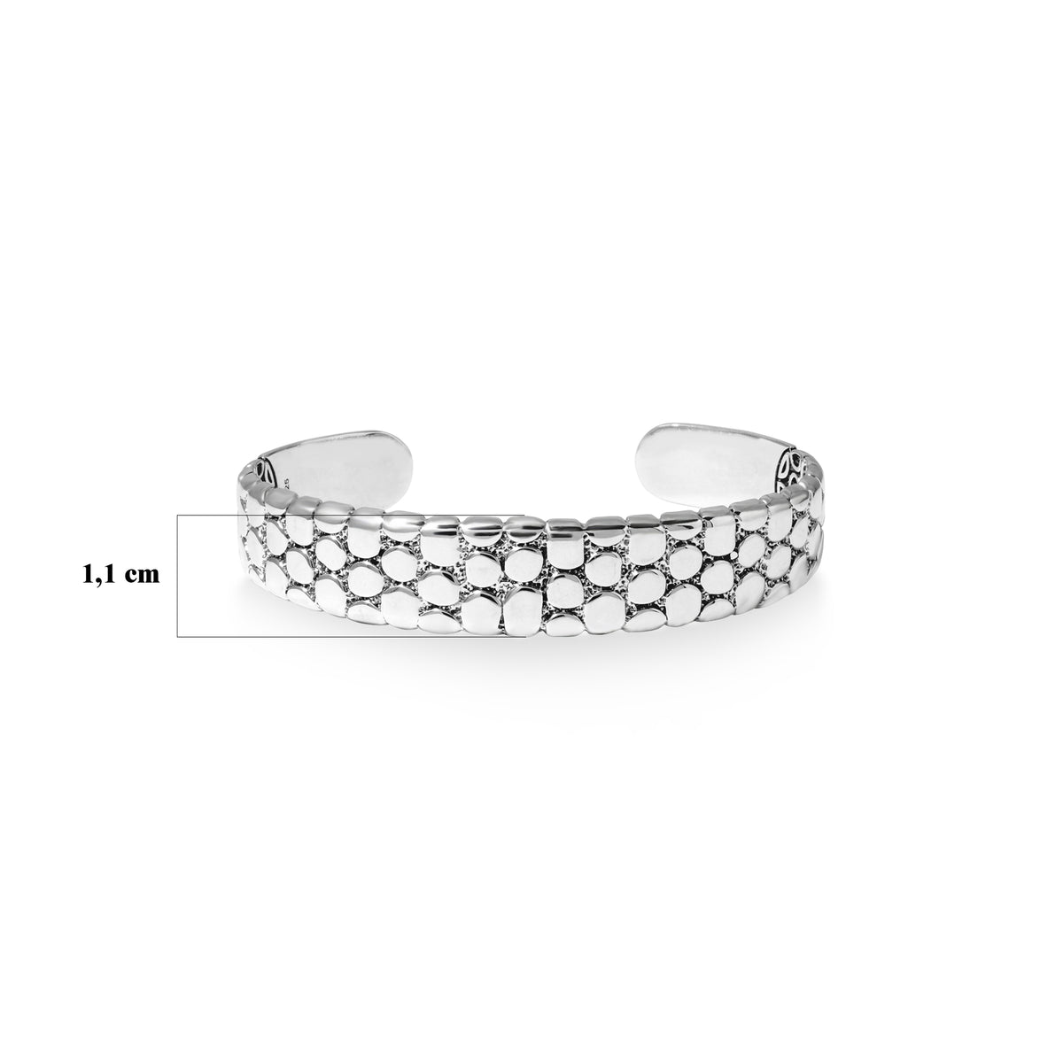 Pebble Collection Sterling Silver 925 Bangle Bracelet