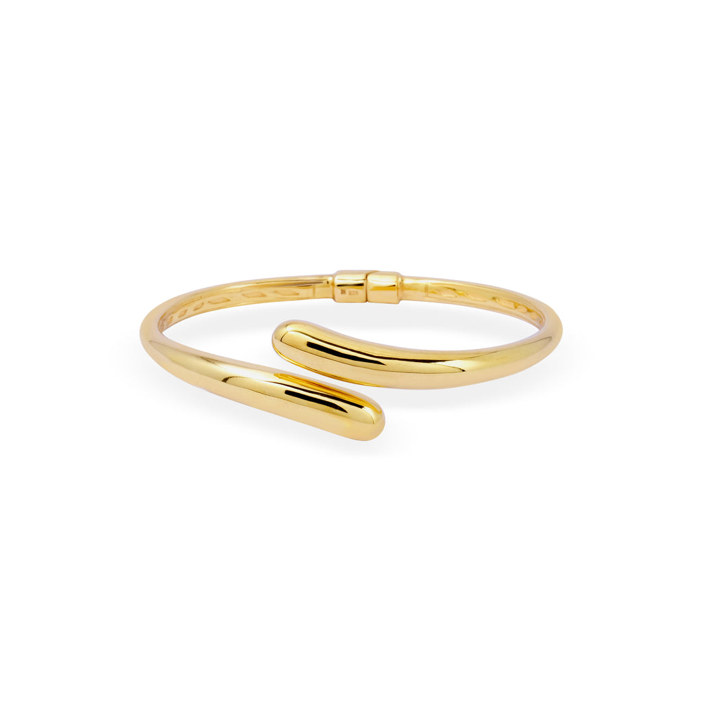 Gelang Bangle Koleksi Elara Drop Sterling Silver 925 Gold Plated