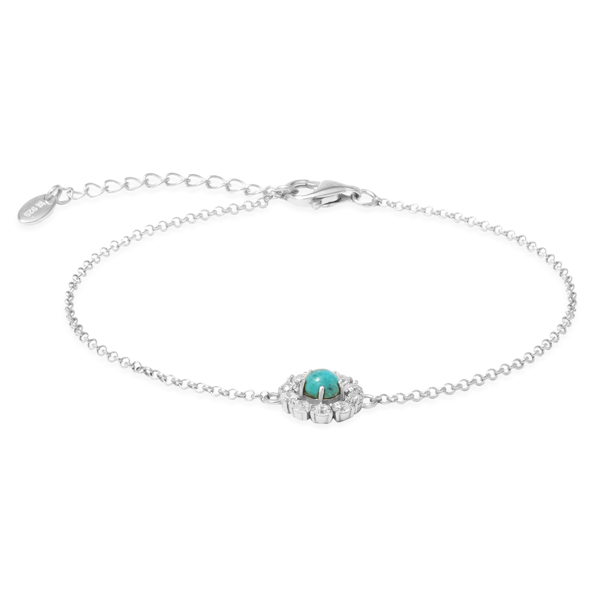 Gelang Chain Flower Perak 925 Koleksi Azzura