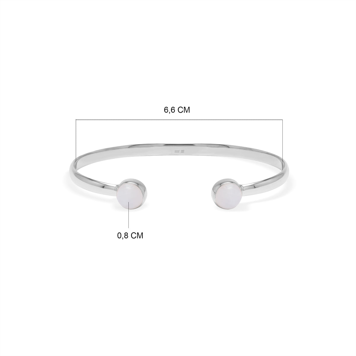 Gelang Bangle Round Koleksi Serenity Perak 925