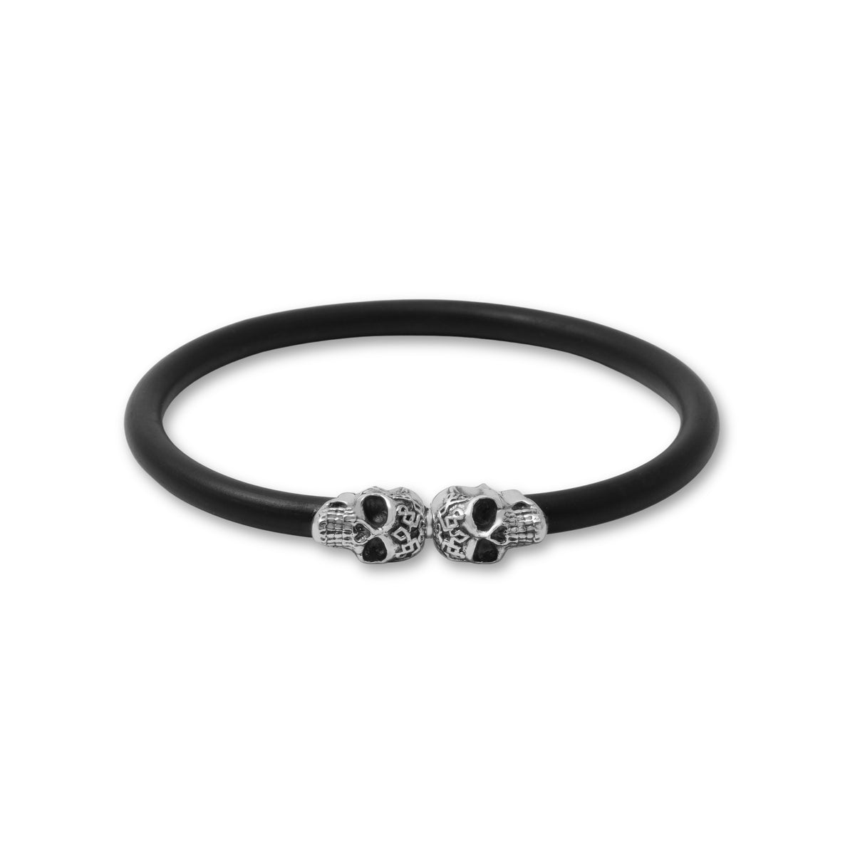 Gelang Skull Koleksi Rubber Sterling Silver 925