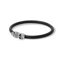 Sterling Silver 925 Rubber Skull Bracelet Collection