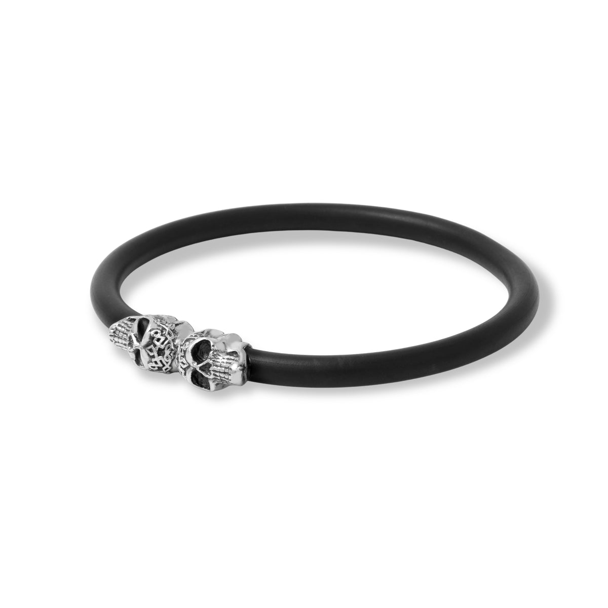 Gelang Skull Koleksi Rubber Sterling Silver 925