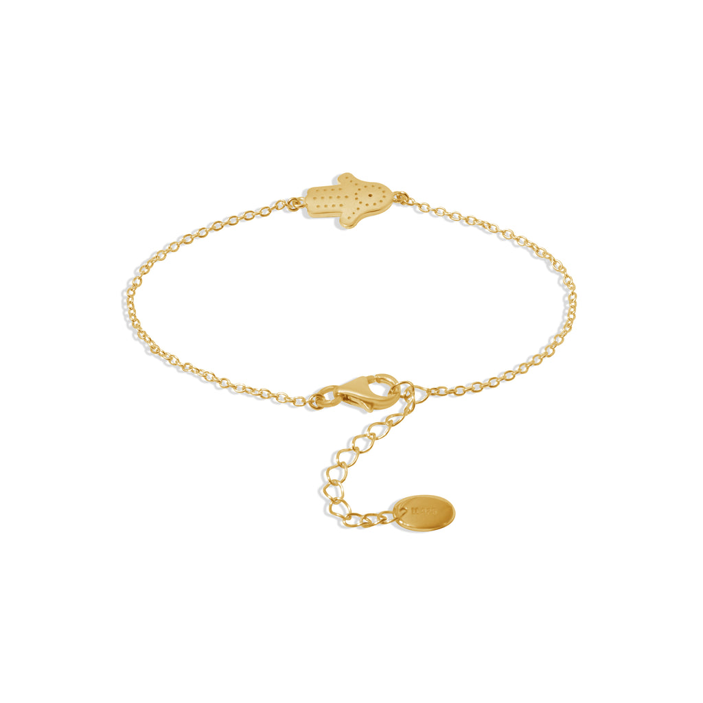 Hamsa Sterling Silver 925 Gold Plated Bracelet Collection