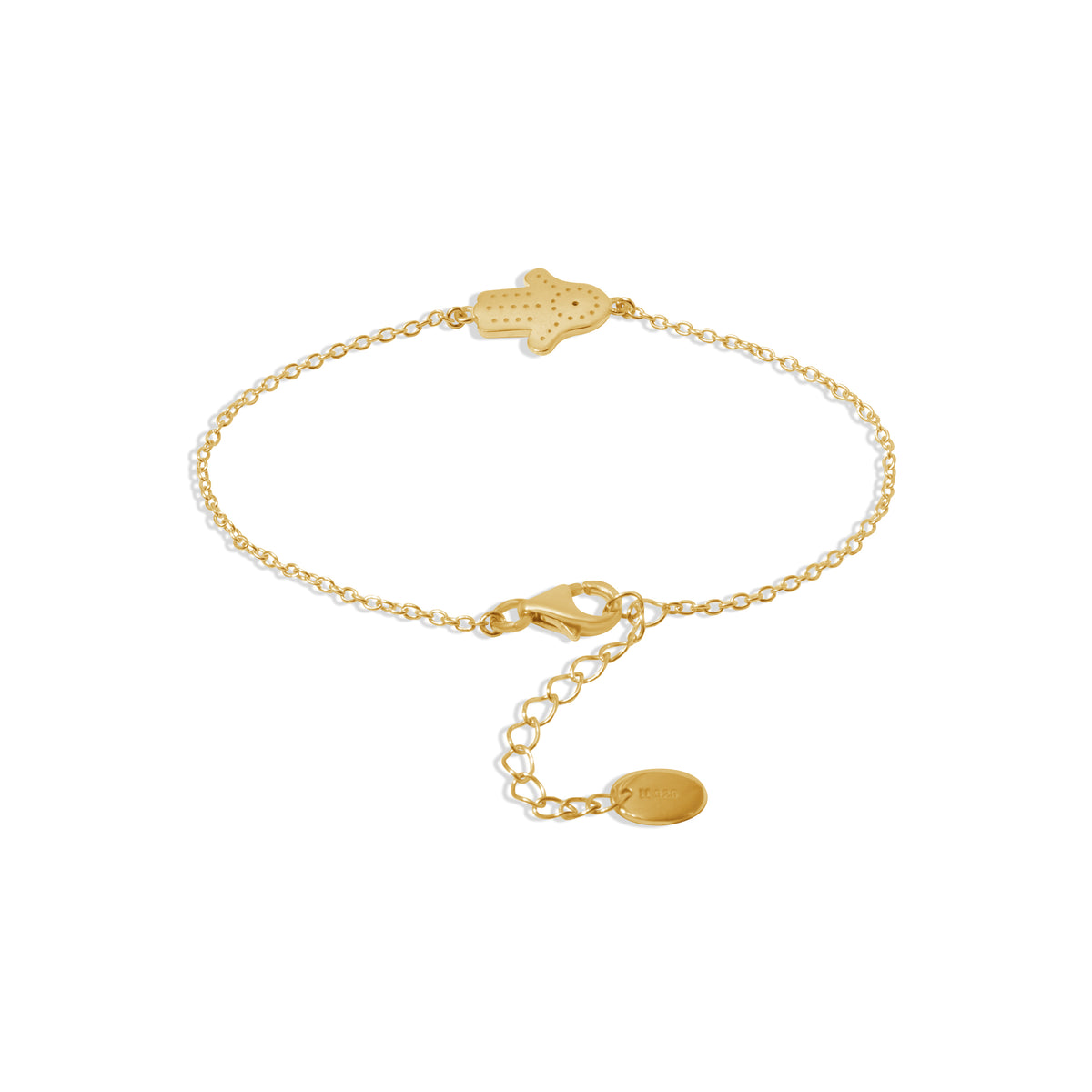 Gelang Perak Koleksi Hamsa Sterling Silver 925 Gold Plated