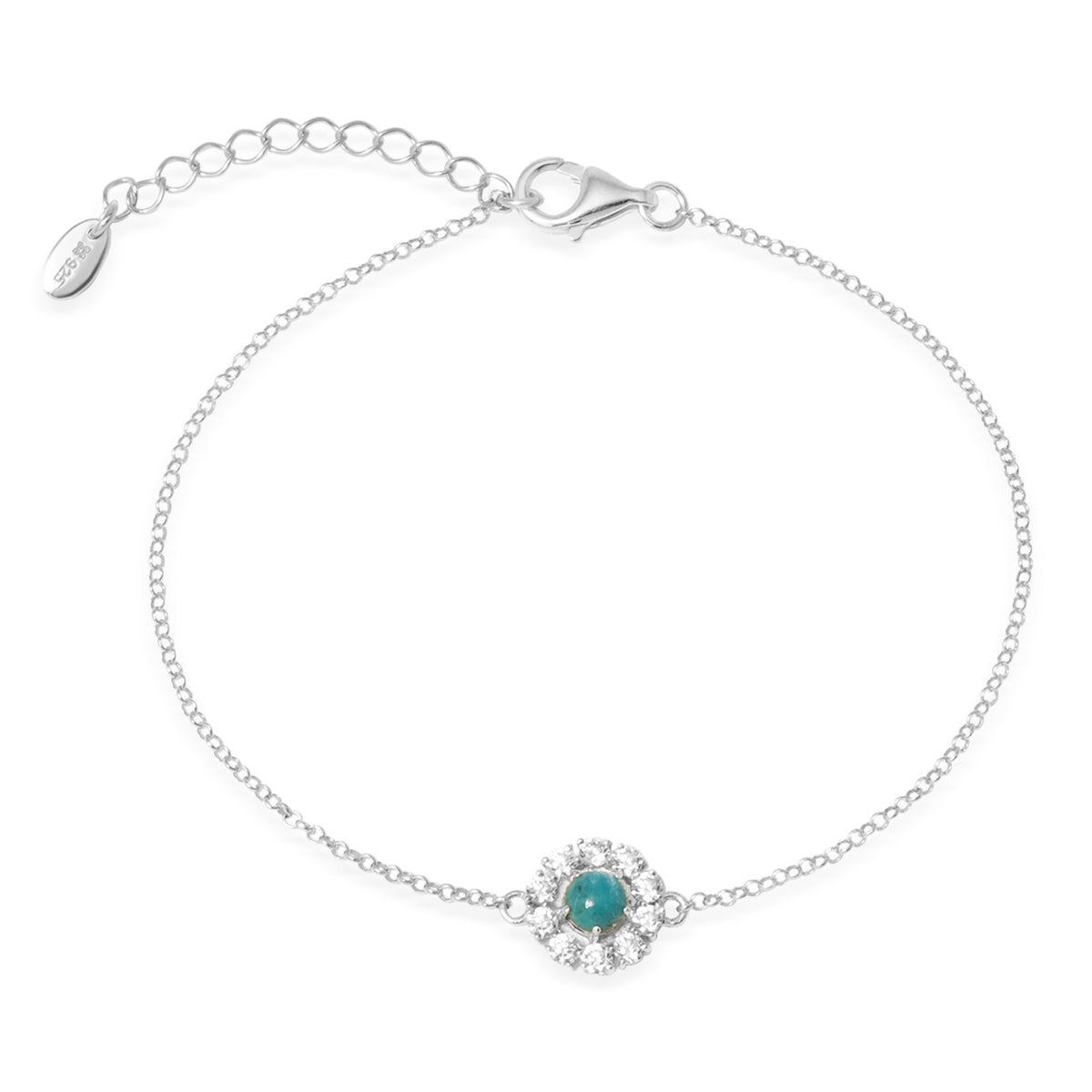 Gelang Chain Flower Perak 925 Koleksi Azzura