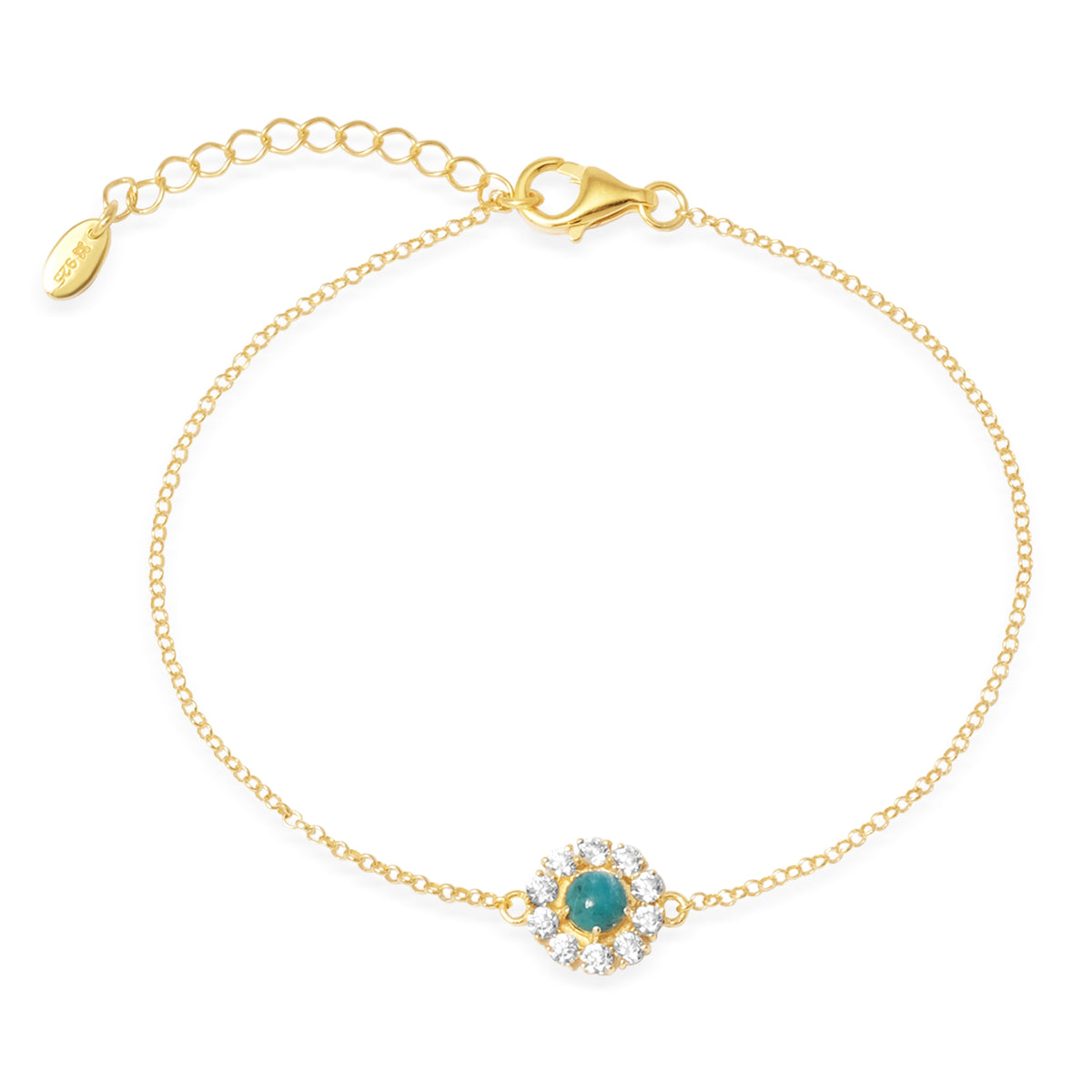 Gelang Chain Flower Perak 925 Koleksi Azzura