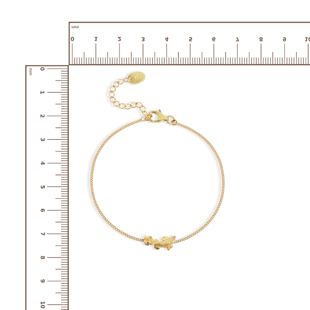 Gelang Rantai Perak Yamabuki Sterling Silver 925 Gold Plated
